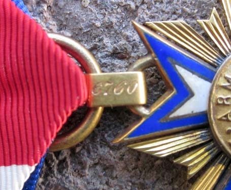 US Civil War Mollus Medal, 14k Gold, #6760, 155th Pennsylvania Infantry — image 4