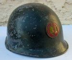 US WWII 85th Division Helmet Paperweight, 'Custer Division'