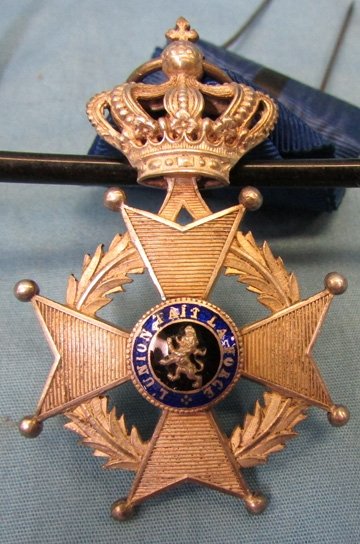  Belgian, Order of Leopold II, Knight Class, Silver Palm — image 3