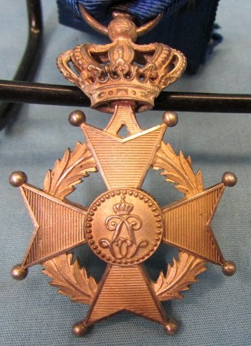  Belgian, Order of Leopold II, Knight Class, Silver Palm — image 4