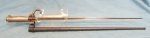 French WWI 1886 Lebel Rifle Bayonet, Hooked Guard