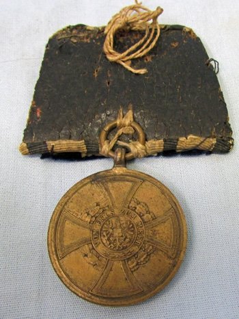  German Hohenzollern Combatants Medal 1848-49 & Landwehr Clasp — image 5