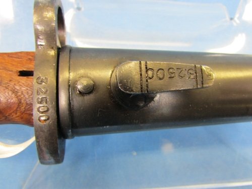  Yugoslavian M1924 Short Rifle Bayonet, Matching 32500 — image 3