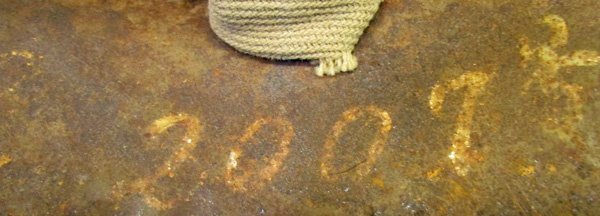  Japanese WWII Naval Ship Building Worker Steel Helmet — image 5