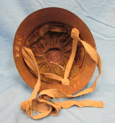  Japanese WWII Naval Ship Building Worker Steel Helmet — image 6