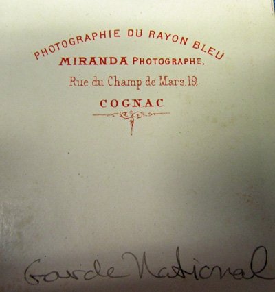  French 1870-71 Era CDV, Garde Nationale or Mobile Soldier & Chassepot — image 4