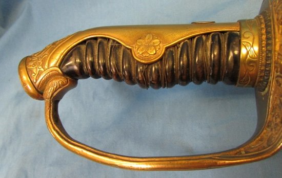  Japanese Pre WWII Army Officers Dress Sword & Family Mon — image 3