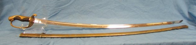  Japanese Pre WWII Army Officers Dress Sword & Family Mon — image 4