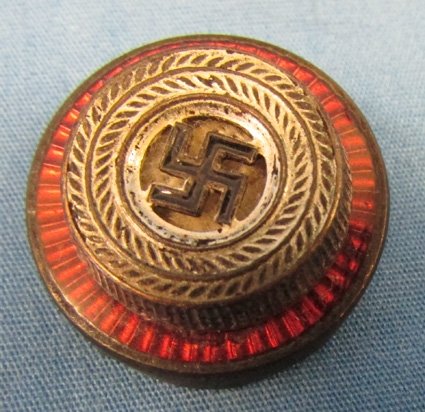  German WWII NSDAP Visor Hat Rosette Enameled — image 2