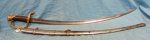 US Civil War, M1840 Light Artillery Sword, 1863 Dated