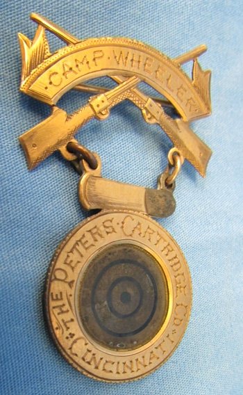  US 19th Century, Peters Cartridge Company, Camp Wheeler Ga, Marksman Medal — image 6