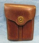 US Post WWI Officers M1911 .45 Leather Magazine Pouch