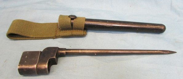  British WWII No.4 MkII', Spike Bayonet & Plastic Scabbard, P.S.& S Mfg. — image 4