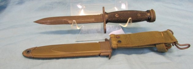  US Cold War M4 Carbine Bayonet & Scabbard, Case Mfg — image 5