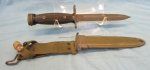 US Cold War M4 Carbine Bayonet & Scabbard, Case Mfg