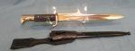 German WWII Wehrmacht Dress Bayonet and Frog, 10 Inch Blade