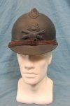 French WWI Adrian Pattern Artillery Helmet, Complete