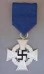 German WWII 25 Year Faithful Service Cross