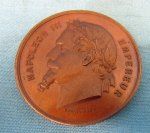 French Second Empire, Napoleon III, Paris Universal Exposition Bronze Medal …