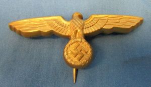 German WWII Kriegsmarine Enlisted Hat Eagle, Assman Mfg