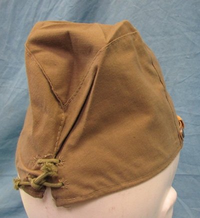  Japanese WWII Army Late War Issue Enlisted Field Cap, Cotton — image 5