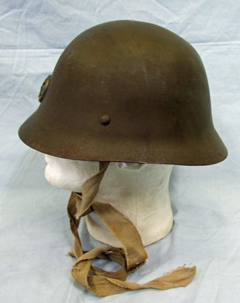  Japanese WWII Naval Ship Building Worker Steel Helmet — image 4