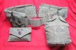 US WWII GI Belt Rig, Dark OD Canvas, Belt, Canteen, …