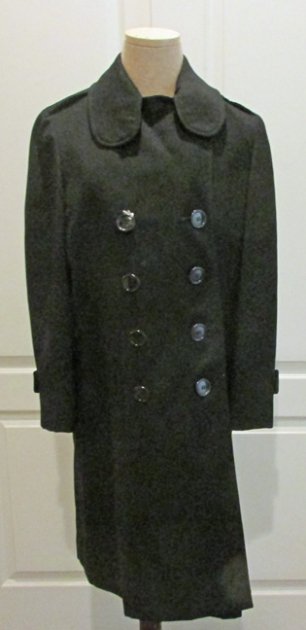 US WWII Woman's WAVES Overcoat, NC (Nurse Corps) USNR, Identified Ensign — image 2