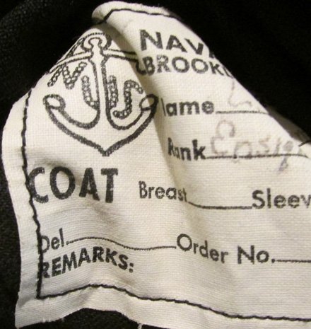 US WWII Woman's WAVES Overcoat, NC (Nurse Corps) USNR, Identified Ensign — image 7