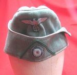 German WWII Heer Officers M1938 Overseas Cap, Administration