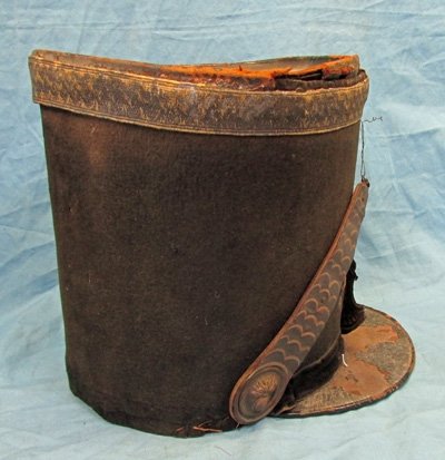  French Circa 1835 Officer Garde Nationale Shako, Restoration Project — image 7