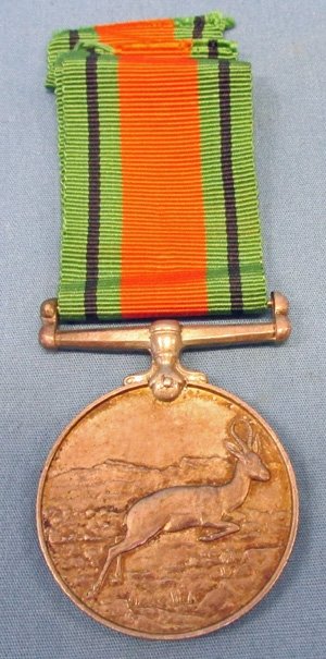  South Africa WWII, Africa Service Medal, Named — image 2
