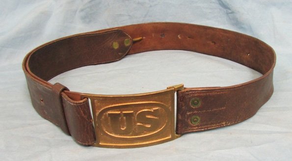  US Indian War Era M1874 Army Enlisted Belt & Buckle — image 2