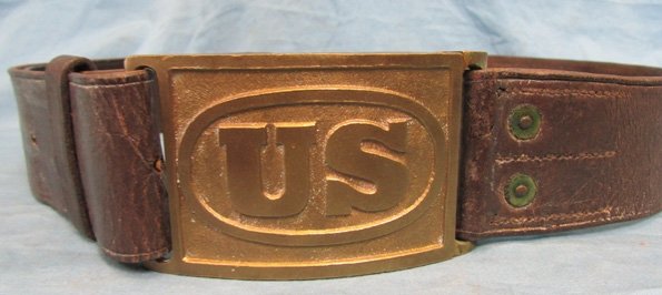 US Indian War Era M1874 Army Enlisted Belt & Buckle — image 3