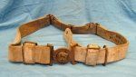 British Pre WWI, Royal Marines White Buff Belt & Buckle, …