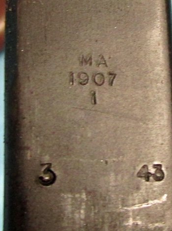  Australian WWII M1907 Bayonet, 3-43, A Beauty — image 6