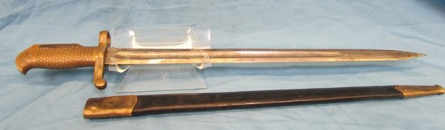  US Post Civil War, Ames Navy Bayonet & Scabbard 1870 — image 7