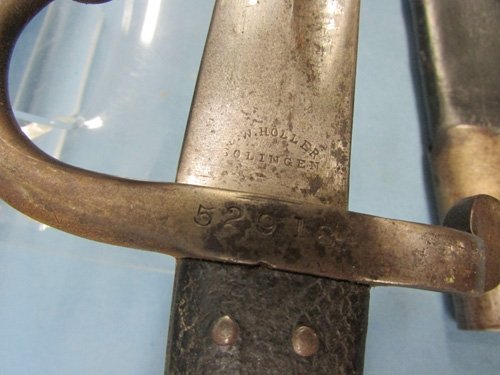  Danish M1867 Rolling Block Rifle Bayonet, German Mfg — image 6