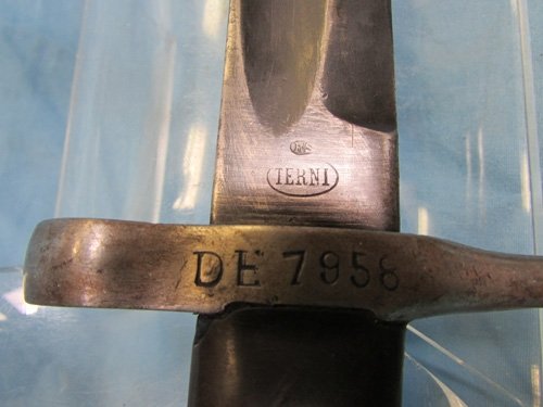  Italian M1871-87-16, Bayonet, WWI Modified, Terni Arsenal — image 4