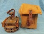 Japanese WWII Handheld Air Raid Siren & Belt Pouch