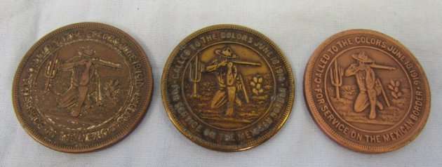  US Pre WWI,  Mexican Border War Service Souvenir Coin Lot, Of the Era — image 4