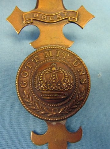  French WWI Trench Art Letter Opener, 'Brest' — image 3