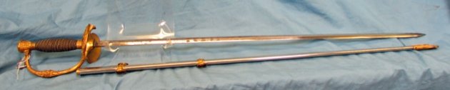  US Post Civil War, M1860 Staff Officers Sword, Deluxe Grade, M.C.Lilly Retailer — image 4
