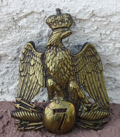 French M1860 Enlisted Leather Shako, 7th Rgt, Mexican Intervention — image 6