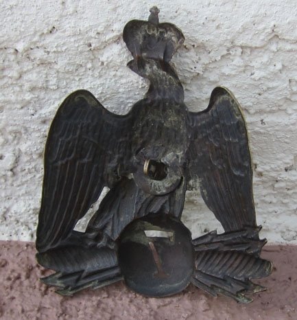 French M1860 Enlisted Leather Shako, 7th Rgt, Mexican Intervention — image 7