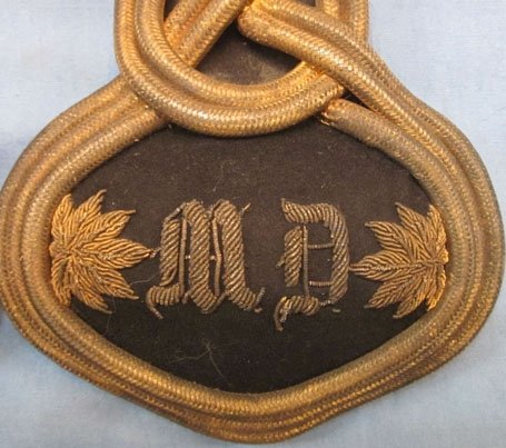 US Indian War Era, M1872 Massachusetts Field Grade Medical Department Officers Dress Coat & Paddles**ON HOLD — image 11