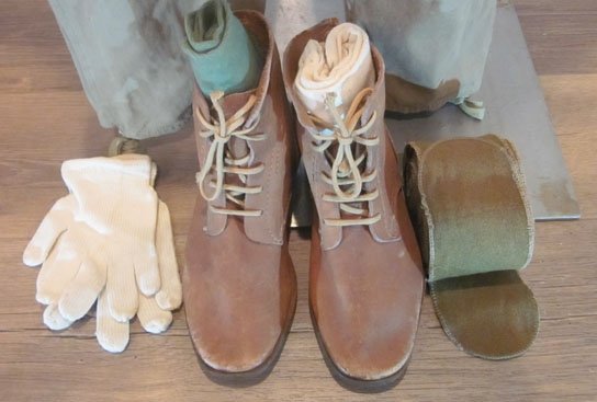 Japanese WWII Army Enlisted Tank Crewman Helmet & Uniform — image 3