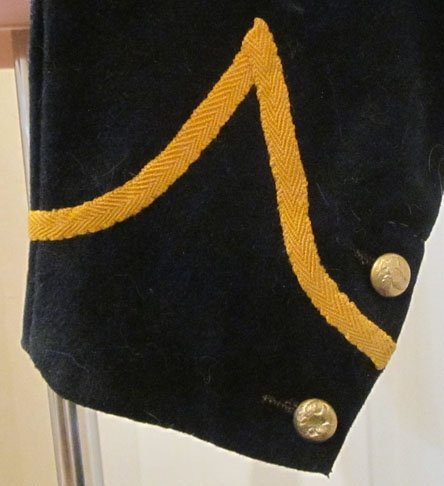 US Civil War, 1855 Pattern Cavalry Enlisted Shell Jacket, Size 1 — image 6