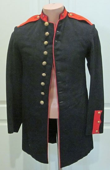 US Indian War Era Army 1885 Pattern Foot Artillery Enlisted Dress Coat — image 2