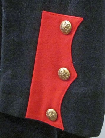 US Indian War Era Army 1885 Pattern Foot Artillery Enlisted Dress Coat — image 7